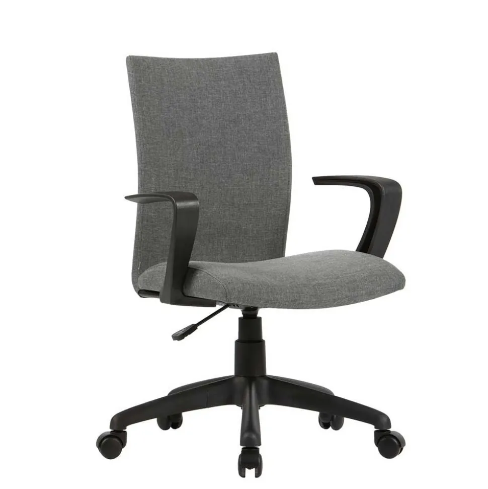 Bürostuhl in Grau mit Armlehnen - Lucasz