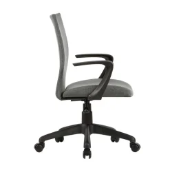 Bürostuhl in Grau mit Armlehnen - Lucasz