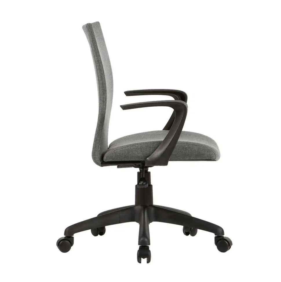 Bürostuhl in Grau mit Armlehnen - Lucasz