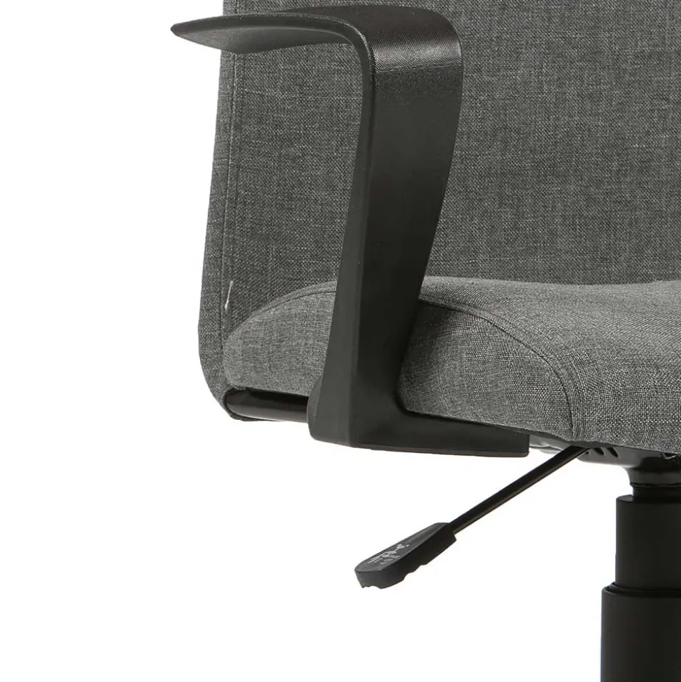 Bürostuhl in Grau mit Armlehnen - Lucasz