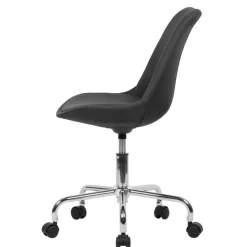 Bürostuhl in Schwarz & Chrom - Durioso