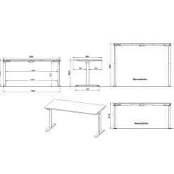Bürotisch elektrisch höhenverstellbar - Espnoz