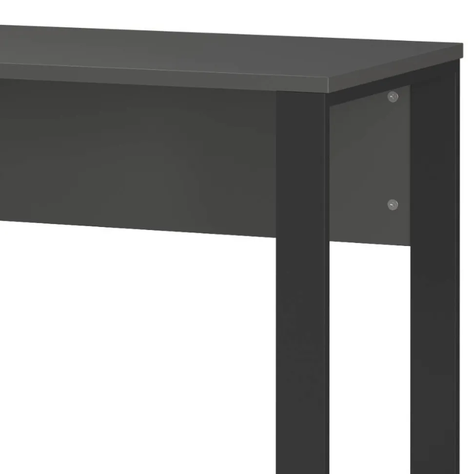 Bürotisch in Dunkelgrau mit Schwarz - Lacuva