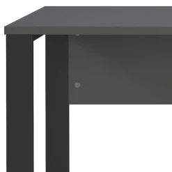 Bürotisch in Dunkelgrau mit Schwarz - Lacuva