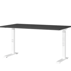 Bürotisch in Dunkelgrau mit Weiß - Vlatin