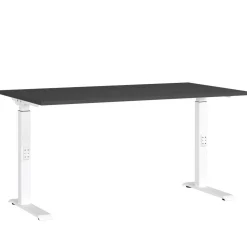 Bürotisch in Dunkelgrau mit Weiß - Vlatin