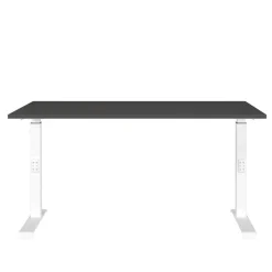 Bürotisch in Dunkelgrau mit Weiß - Vlatin