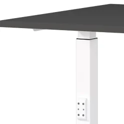 Bürotisch in Dunkelgrau mit Weiß - Vlatin