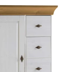 Brotschrank Sibiuta in Weiß Holz