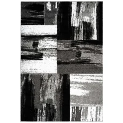 Brush Design Teppich in Grau und Schwarz - Naspar