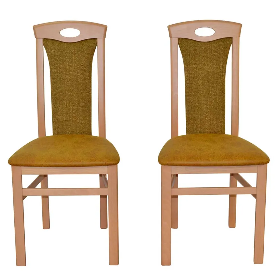 Buche Küchenstühle gepolstert - Charinas (2er Set)