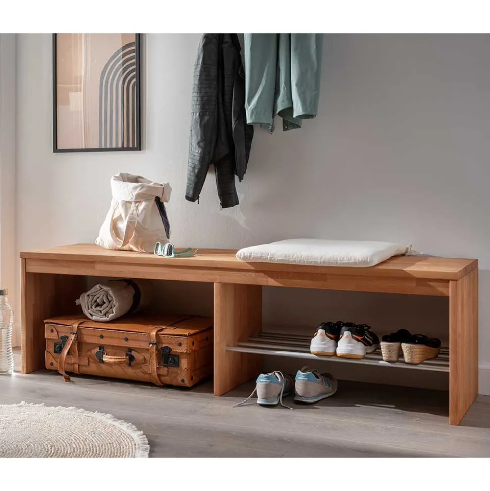 Buchenholz Flurbank 160 cm breit - Shimousa