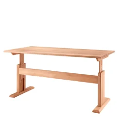 Buchenholz Schreibtisch höhenverstellbar per Raster - Bash