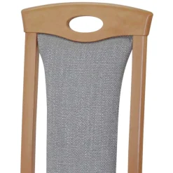 Buchenholz Stühle in Natur & Hellgrau - Zandravo (2er Set)