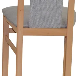 Buchenholz Stühle in Natur & Hellgrau - Zandravo (2er Set)