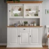 Buffetschrank in Weiß & Eichefarben - Henry
