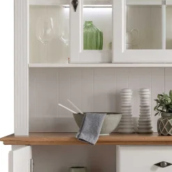 Buffetschrank in Weiß & Eichefarben - Henry