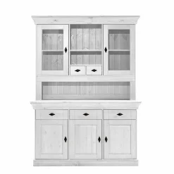 Buffetschrank Satumare in Weiß Kiefer teilmassiv