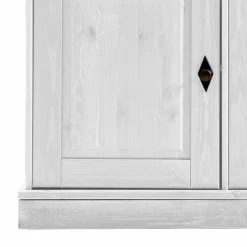 Buffetschrank Satumare in Weiß Kiefer teilmassiv