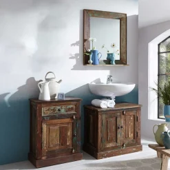 Bunte Badmöbel im Shabby Chic - Jamaica (dreiteilig)