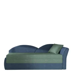 Chaiselongue mit Bettfunktion in Grün und Blau - Relisa