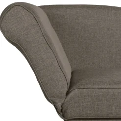 Chaiselounge in Beigegrau mit Buche - Senade