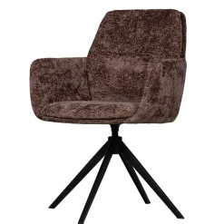 Chenille Armlehnenstühle mit Drehgestell - Abruzzia