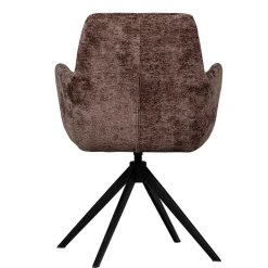 Chenille Armlehnenstühle mit Drehgestell - Abruzzia