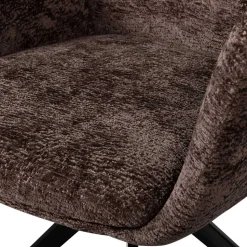 Chenille Armlehnenstühle mit Drehgestell - Abruzzia