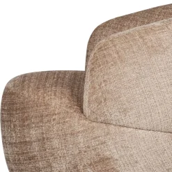 Chenille Drehsessel in Beige - Anvica