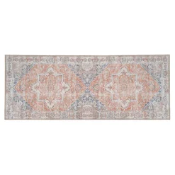 Chenille Läufer mit hellem Orient Muster - Kyoko