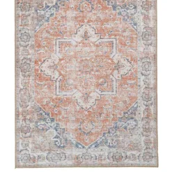 Chenille Läufer mit hellem Orient Muster - Kyoko