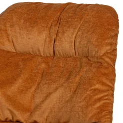 Chenille Relaxsessel in Ocker - Zinatella (zweiteilig)