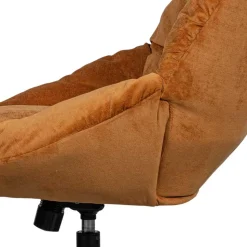 Chenille Relaxsessel in Ocker - Zinatella (zweiteilig)