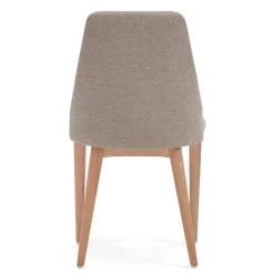 Chenille Stühle in Hellbraun - Hairos (6er Set)