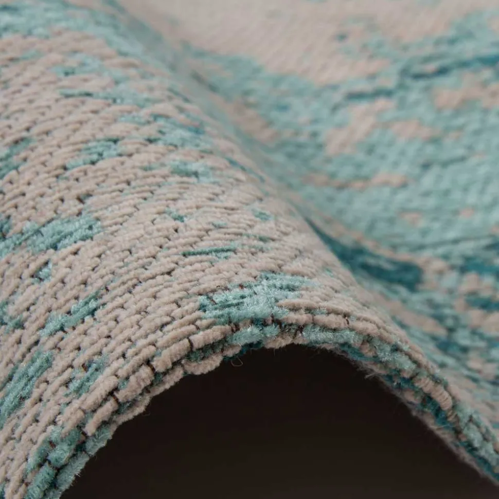 Chenille Teppich mit Orient Muster verwaschen - Caruna