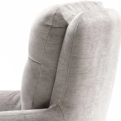 Chenille Tischsessel in Taupe - Fiorello (2er Set)