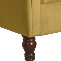 Chesterfield Ohrenbackensessel aus Samtvelours - Gregg