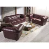 Chesterfield Polstergarnitur aus Leder - Geoloro (dreiteilig)