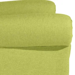 Chesterfield Sessel in Gelbgrün und Nussbaum - Prenza