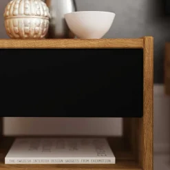 190cm Bettgestell mit Nachttischen - Olbysca (dreiteilig)