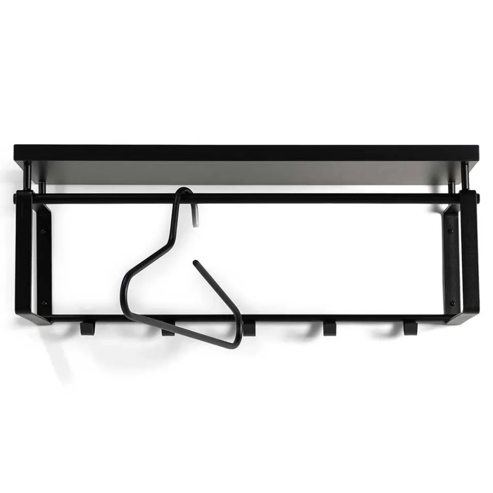 70cm breite Garderobe in Schwarz - Satroni I