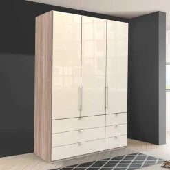 150cm breiter Schlafzimmerschrank in Creme - Rativian