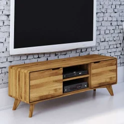 134cm breiter TV Unterschrank aus Holz - Eavy I