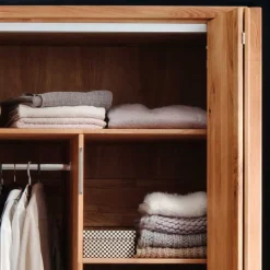 246cm Falttüren-Kleiderschrank Wildeiche - Mascadona