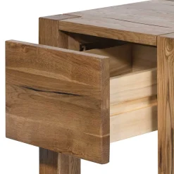 37cm hohe Nachtkommode aus Eiche Massivholz - Brave