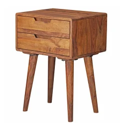 66cm hohe Retro Nachtkommode aus Holz - Verlago