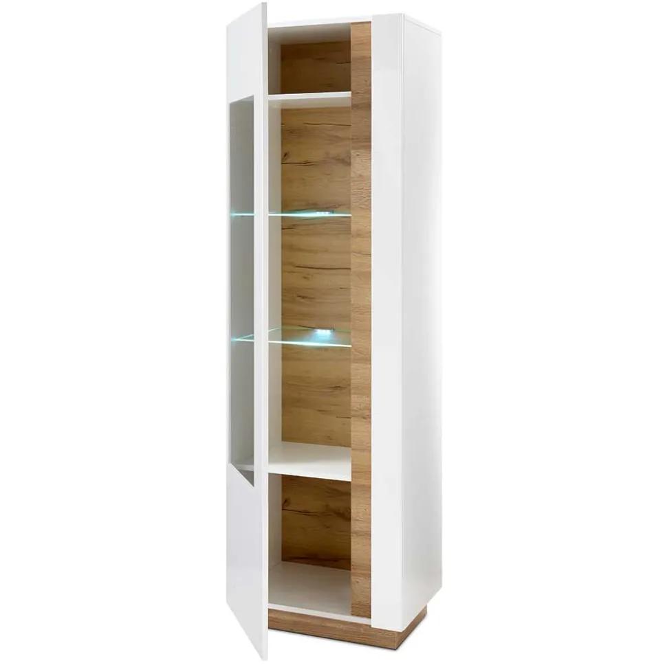 194cm hohe Vitrine zweifarbig - Myrda I