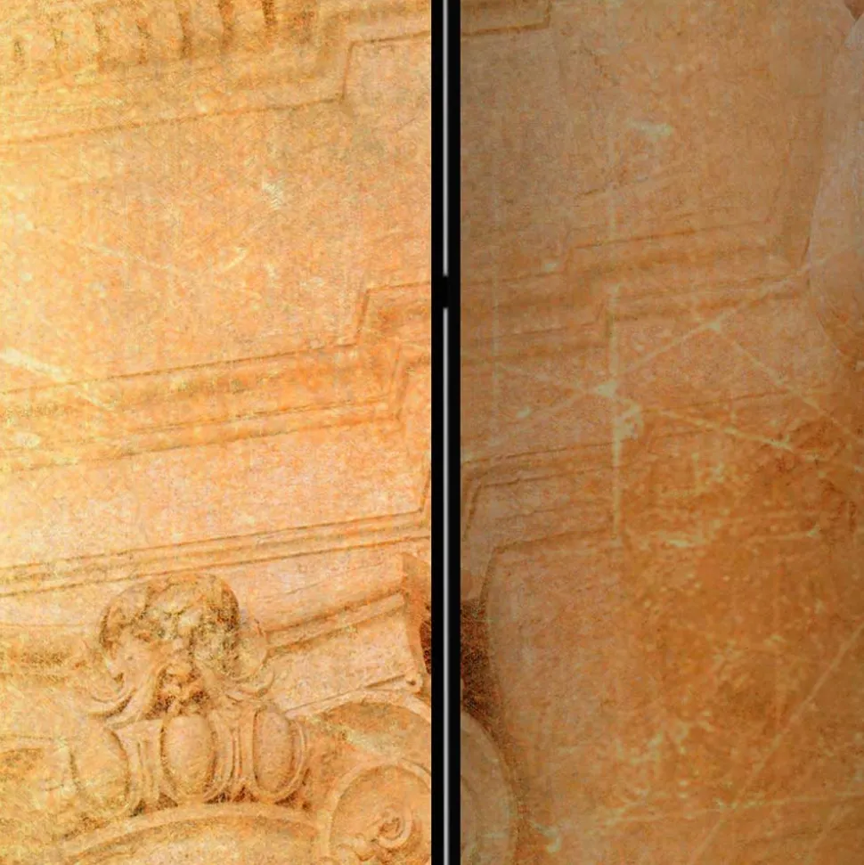 172cm hoher Paravent Kunst aus der Antike - Jolante