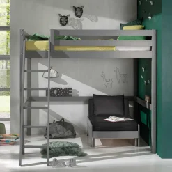 190cm hohes Hochbett & Schlafsessel Set - Manitoba (zweiteilig)